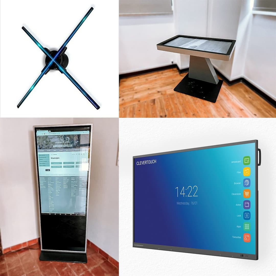 100cm Suspended Hologram, 43" Interactive Table, 55" Interactive Billboard, 65" Interactive Whiteboard and 55" 4K Displays for the Municipality of Anadia