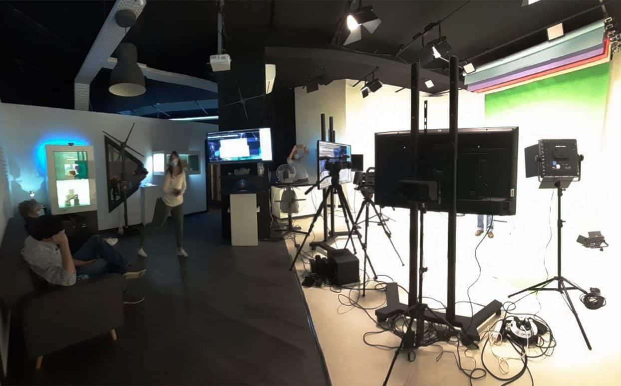 Webinar production backstage