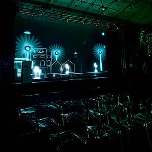 3D Holographic Mesh Screen