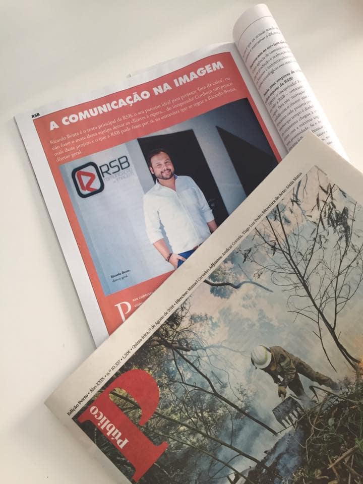 Article about RSB Comunicação na Imagem in Jornal Público