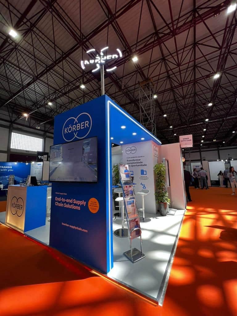 Stand da Korber na feira Porto Empack Logistics e Automation