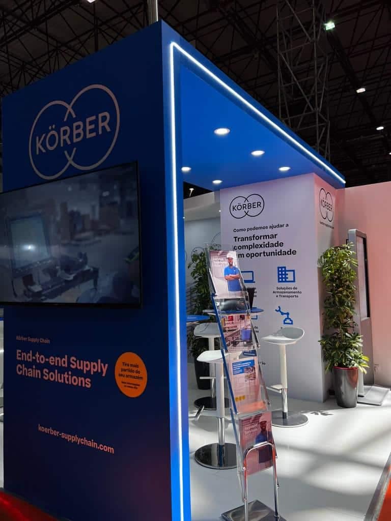 Stand da Korber na feira Porto Empack Logistics e Automation